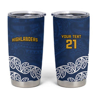 New Zealand Rugby Pacific Custom Tumbler Cup Kahupeka Maori Kowhaiwhai Pattern