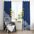 New Zealand Rugby Pacific Custom Window Curtain Kahupeka Maori Kowhaiwhai Pattern
