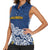 New Zealand Rugby Pacific Custom Women Sleeveless Polo Shirt Kahupeka Maori Kowhaiwhai Pattern