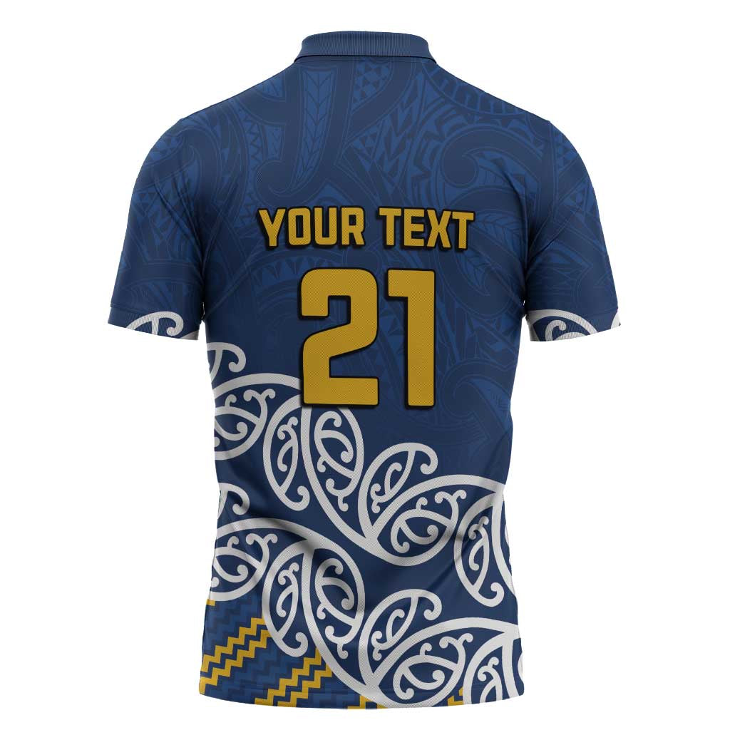 New Zealand Rugby Pacific Custom Zipper Polo Shirt Kahupeka Maori Kowhaiwhai Pattern - Polynesian Pride