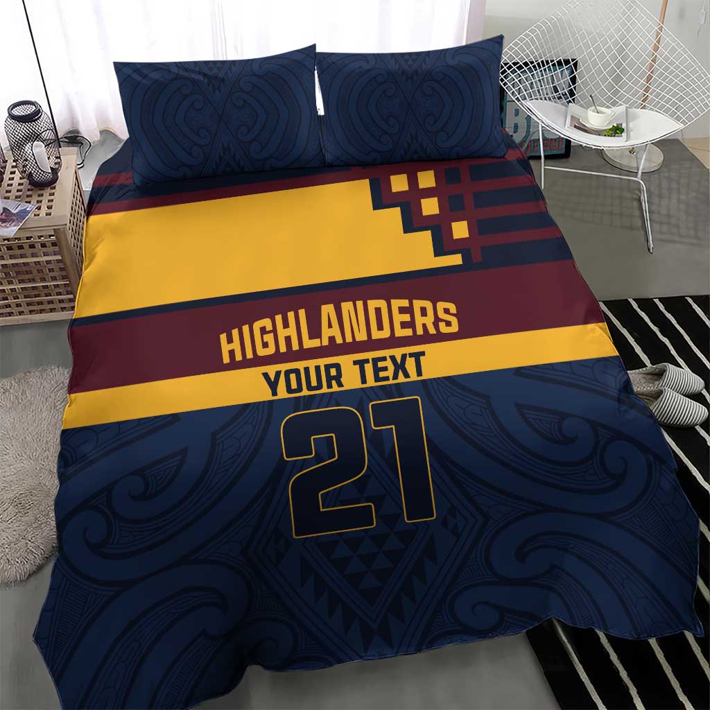 New Zealand Rugby Pacific Custom Bedding Set Kahupeka Retro 2025 Taniko Motif