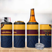 New Zealand Rugby Pacific Custom 4 in 1 Can Cooler Tumbler Kahupeka Retro 2025 Taniko Motif