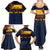 New Zealand Rugby Pacific Custom Family Matching Summer Maxi Dress and Hawaiian Shirt Kahupeka Retro 2025 Taniko Motif