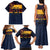 New Zealand Rugby Pacific Custom Family Matching Tank Maxi Dress and Hawaiian Shirt Kahupeka Retro 2025 Taniko Motif