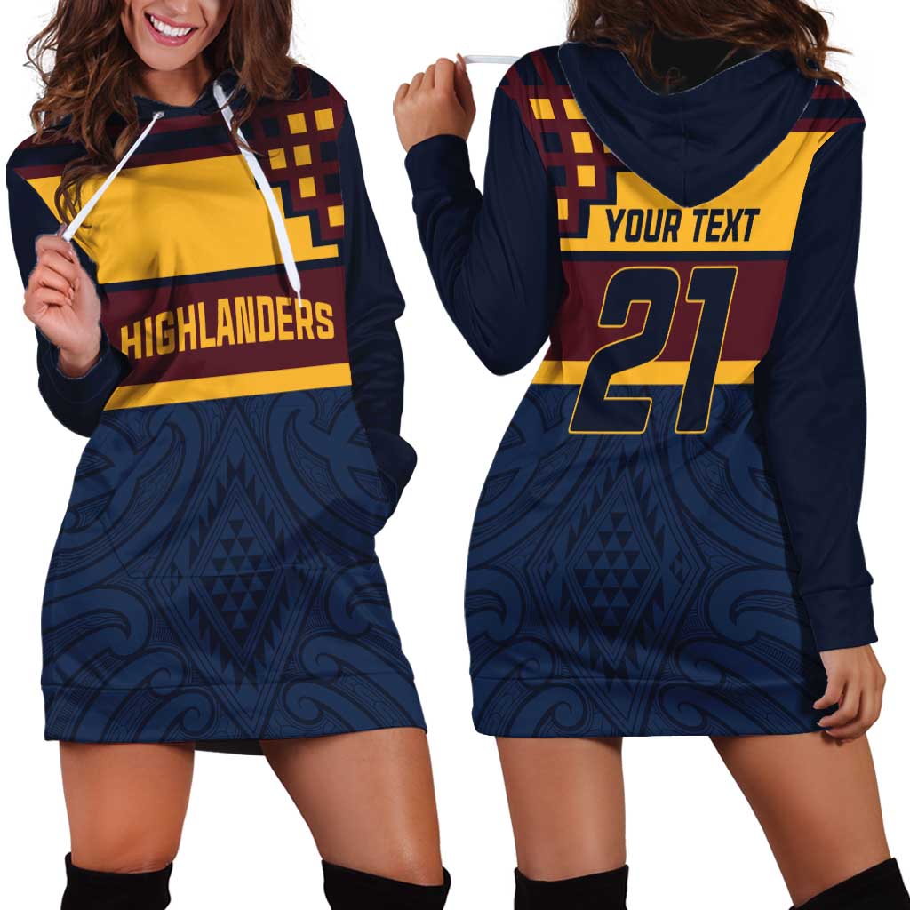 New Zealand Rugby Pacific Custom Hoodie Dress Kahupeka Retro 2025 Taniko Motif