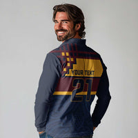 New Zealand Rugby Pacific Custom Long Sleeve Polo Shirt Kahupeka Retro 2025 Taniko Motif