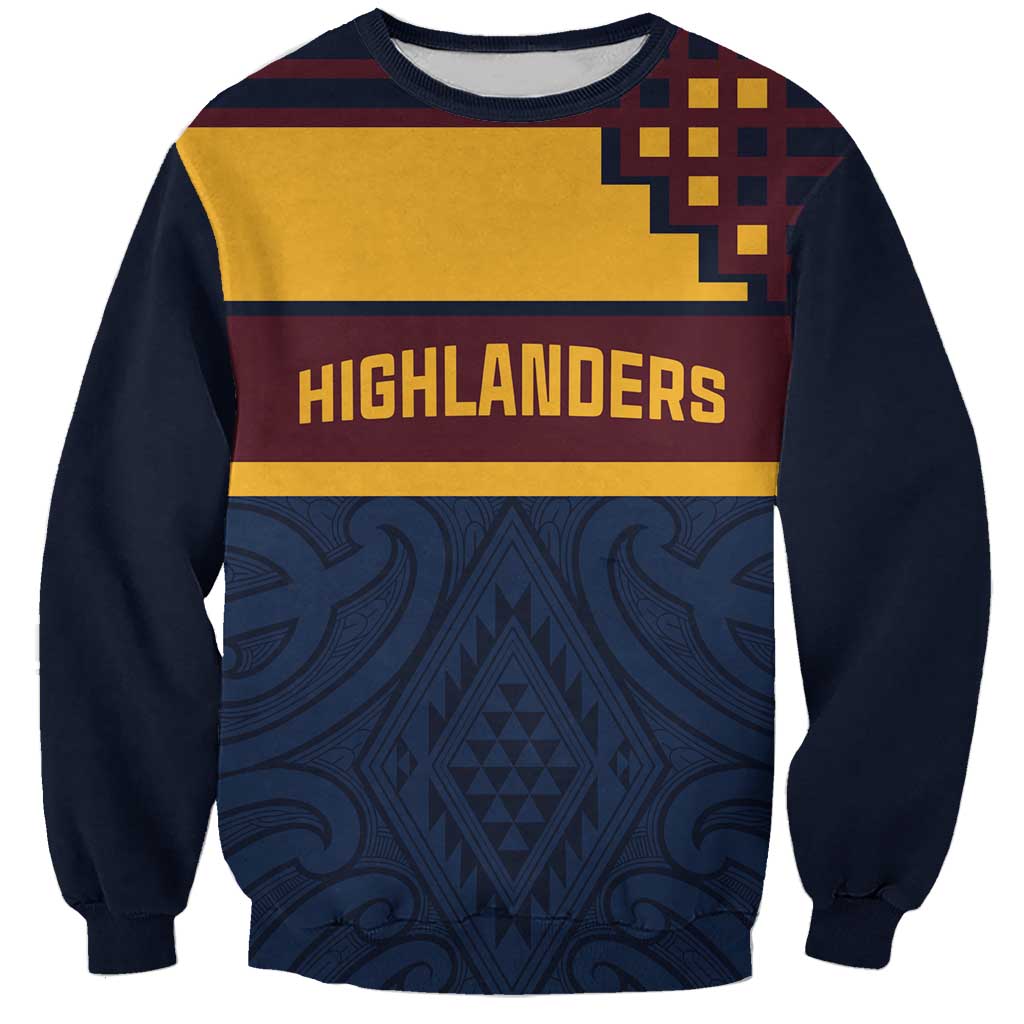 New Zealand Rugby Pacific Custom Sweatshirt Kahupeka Retro 2025 Taniko Motif