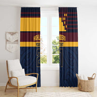 New Zealand Rugby Pacific Custom Window Curtain Kahupeka Retro 2025 Taniko Motif