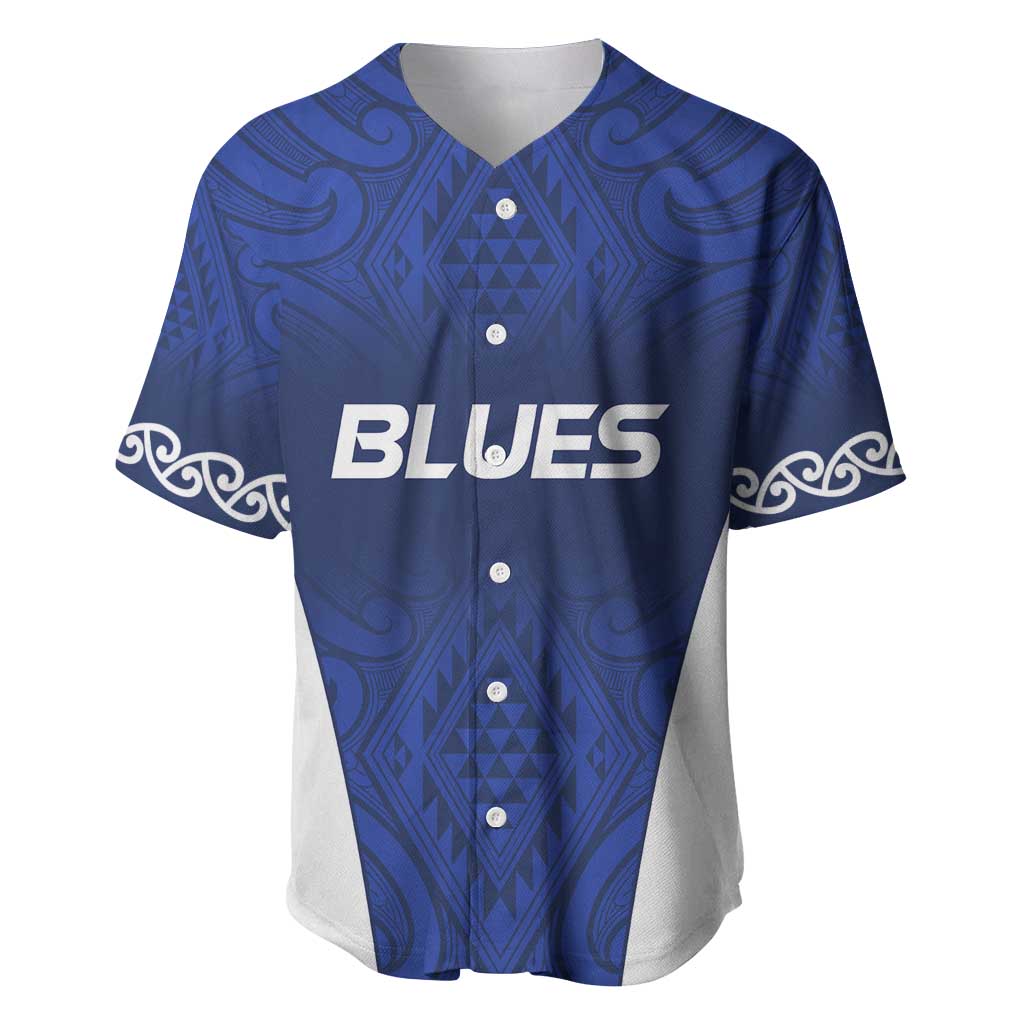 New Zealand Rugby Pacific Custom Baseball Jersey Kahurangi Auckland All Blue