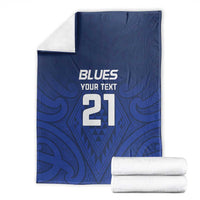 New Zealand Rugby Pacific Custom Blanket Kahurangi Auckland All Blue