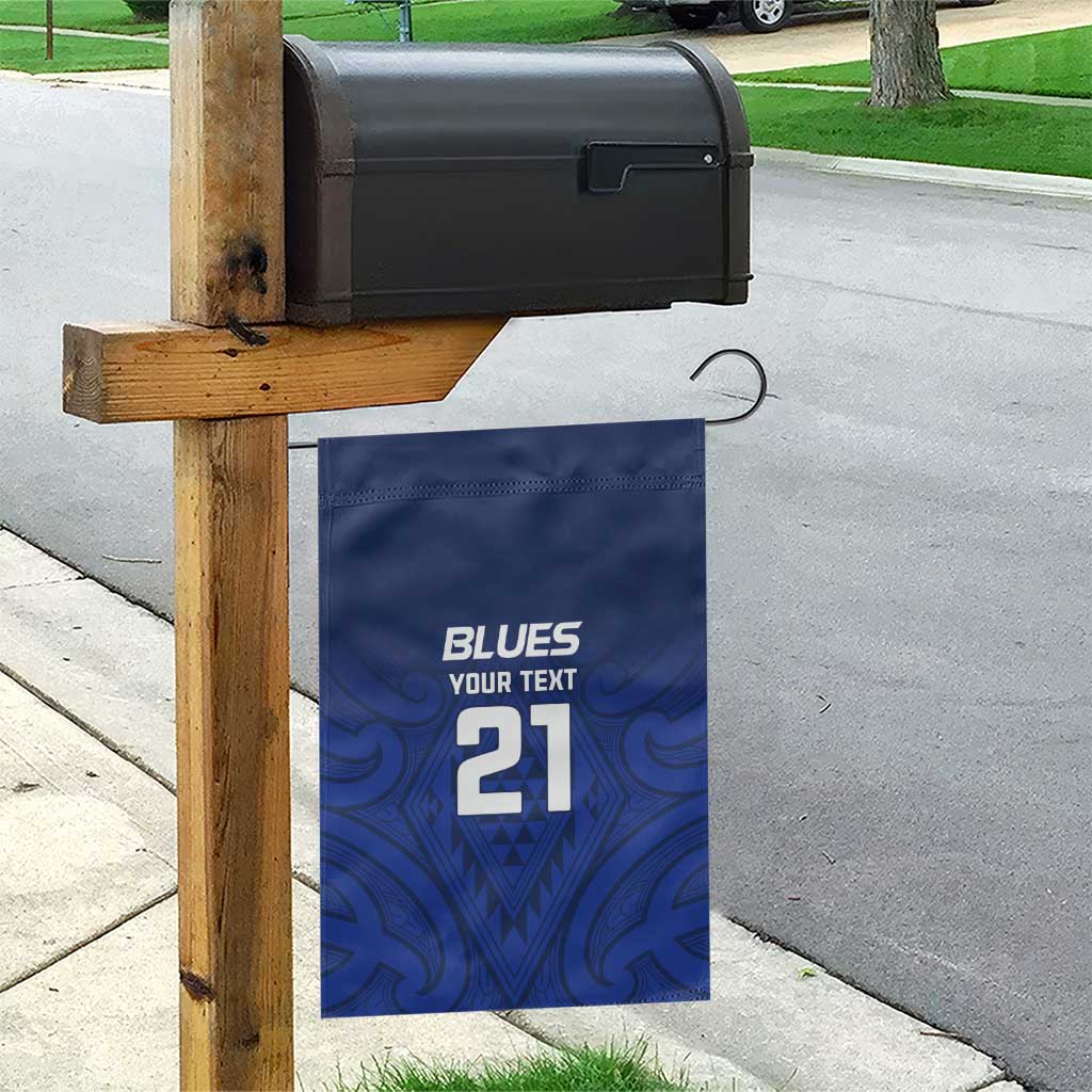 New Zealand Rugby Pacific Custom Garden Flag Kahurangi Auckland All Blue