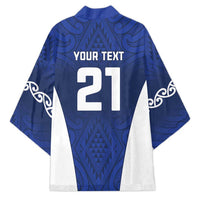 New Zealand Rugby Pacific Custom Kimono Kahurangi Auckland All Blue - Polynesian Pride