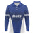 New Zealand Rugby Pacific Custom Long Sleeve Polo Shirt Kahurangi Auckland All Blue
