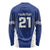 New Zealand Rugby Pacific Custom Long Sleeve Shirt Kahurangi Auckland All Blue