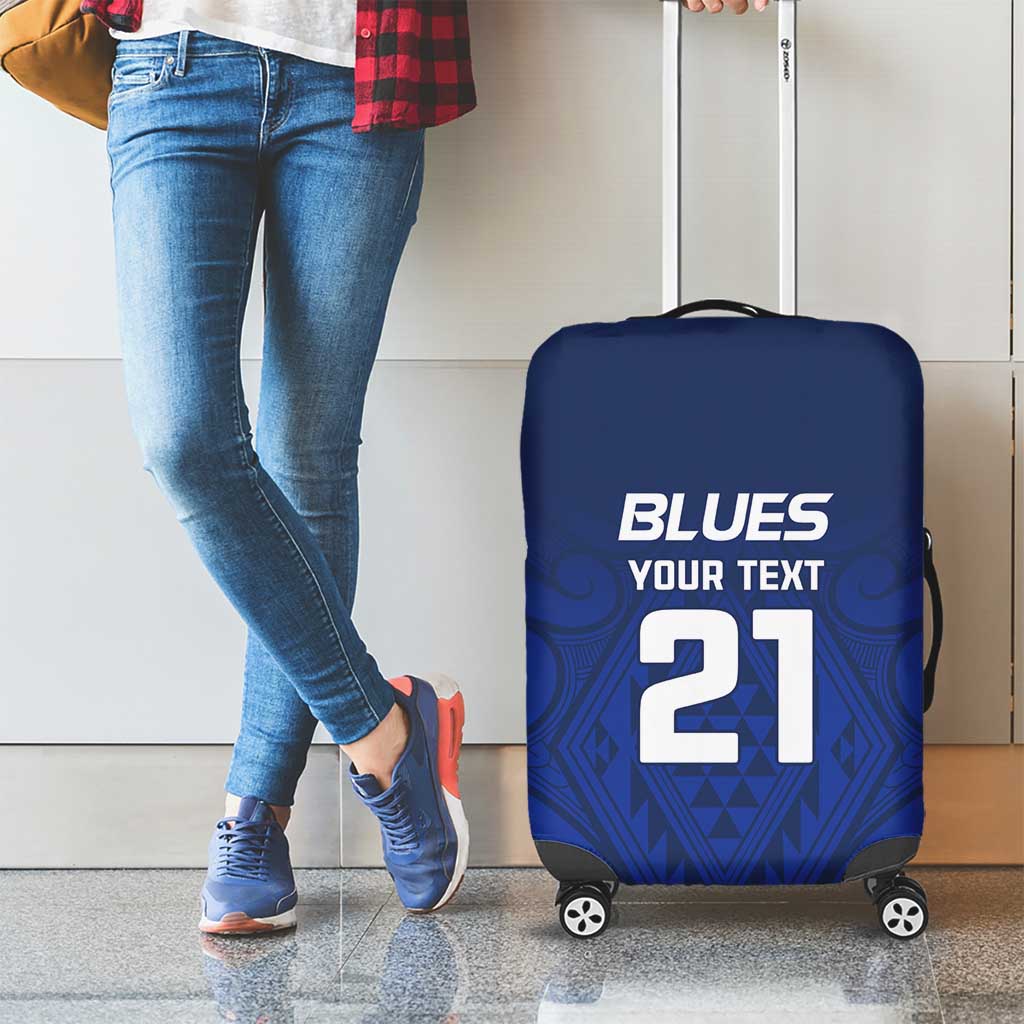 New Zealand Rugby Pacific Custom Luggage Cover Kahurangi Auckland All Blue