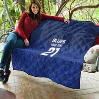 New Zealand Rugby Pacific Custom Quilt Kahurangi Auckland All Blue