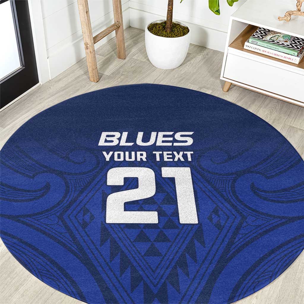 New Zealand Rugby Pacific Custom Round Carpet Kahurangi Auckland All Blue