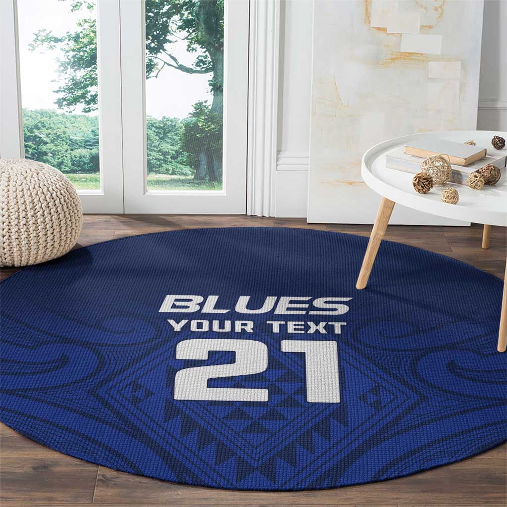 New Zealand Rugby Pacific Custom Round Carpet Kahurangi Auckland All Blue