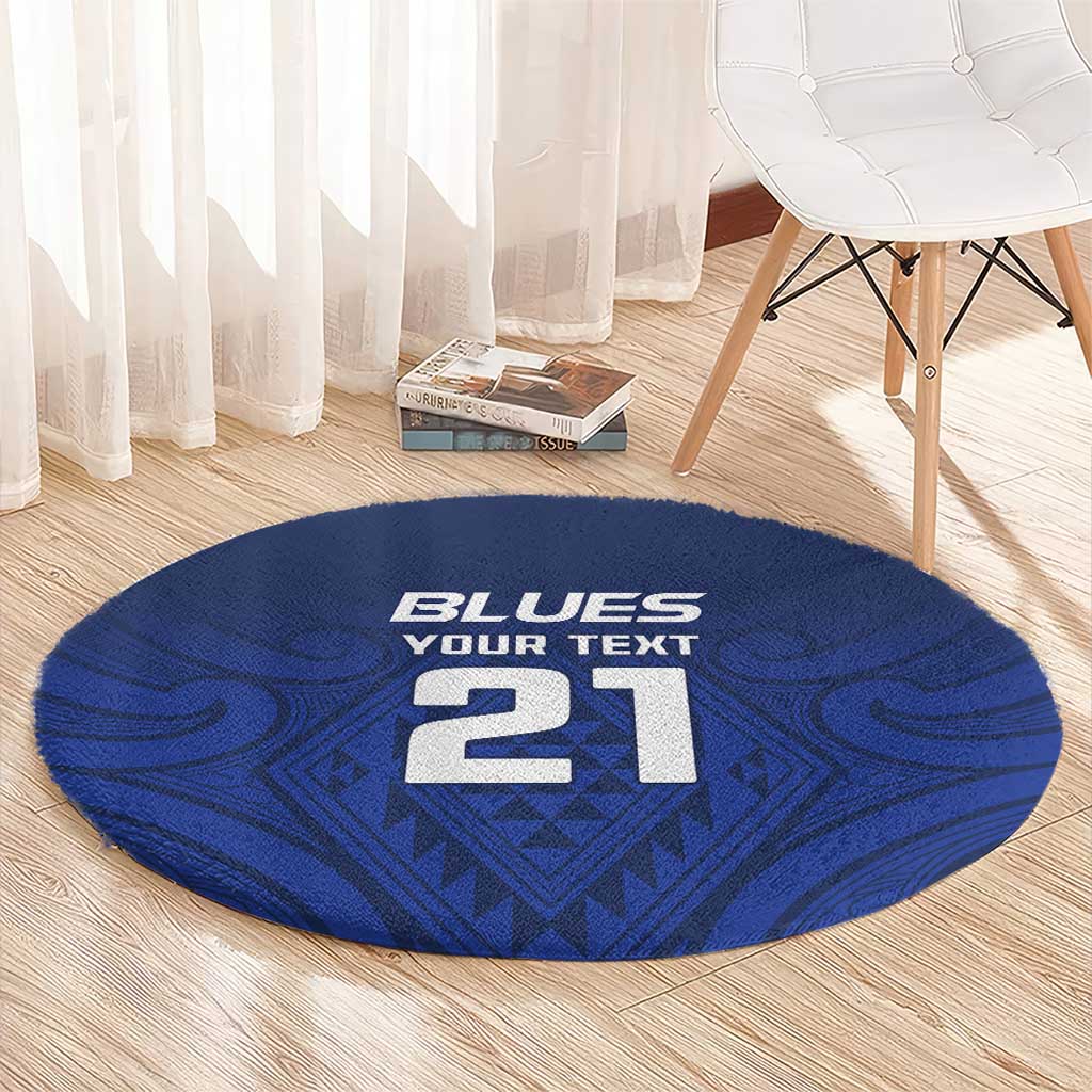 New Zealand Rugby Pacific Custom Round Carpet Kahurangi Auckland All Blue