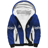 New Zealand Rugby Pacific Custom Sherpa Hoodie Kahurangi Auckland All Blue