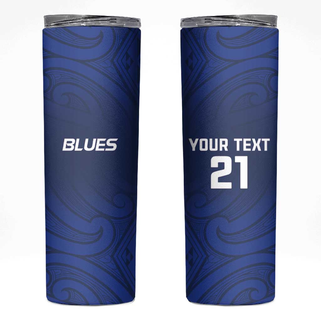 New Zealand Rugby Pacific Custom Skinny Tumbler Kahurangi Auckland All Blue