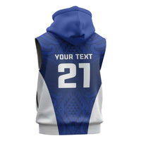New Zealand Rugby Pacific Custom Sleeveless Zip Hoodie Kahurangi Auckland All Blue - Polynesian Pride