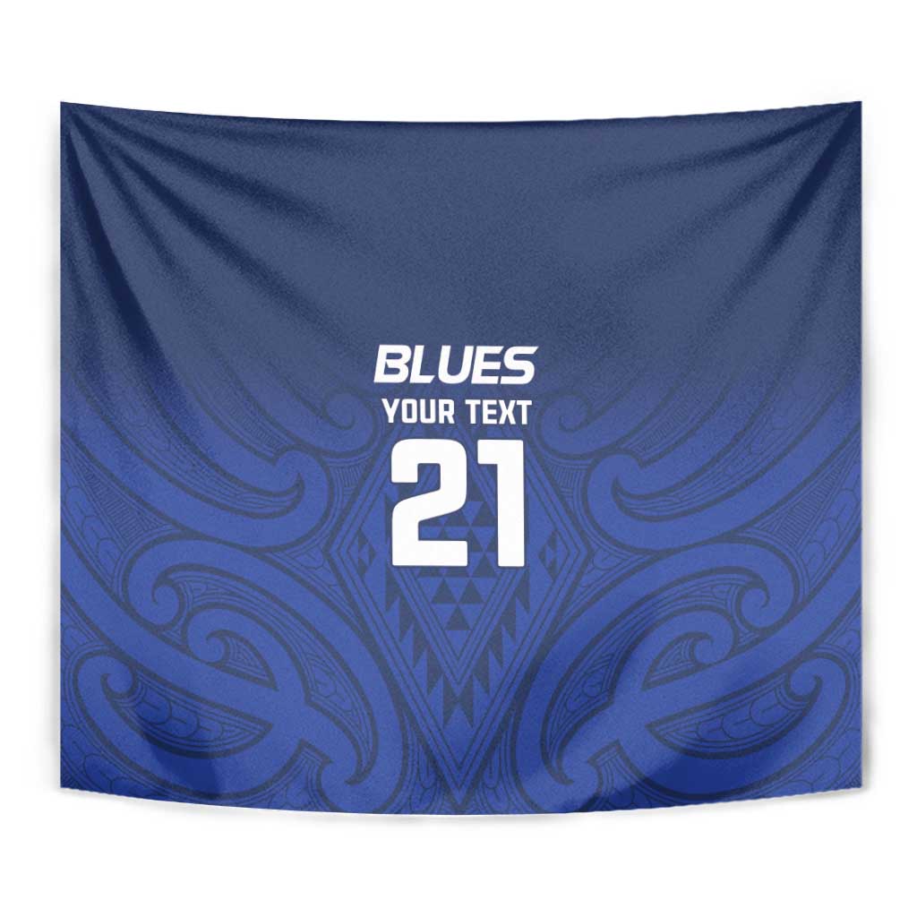 New Zealand Rugby Pacific Custom Tapestry Kahurangi Auckland All Blue