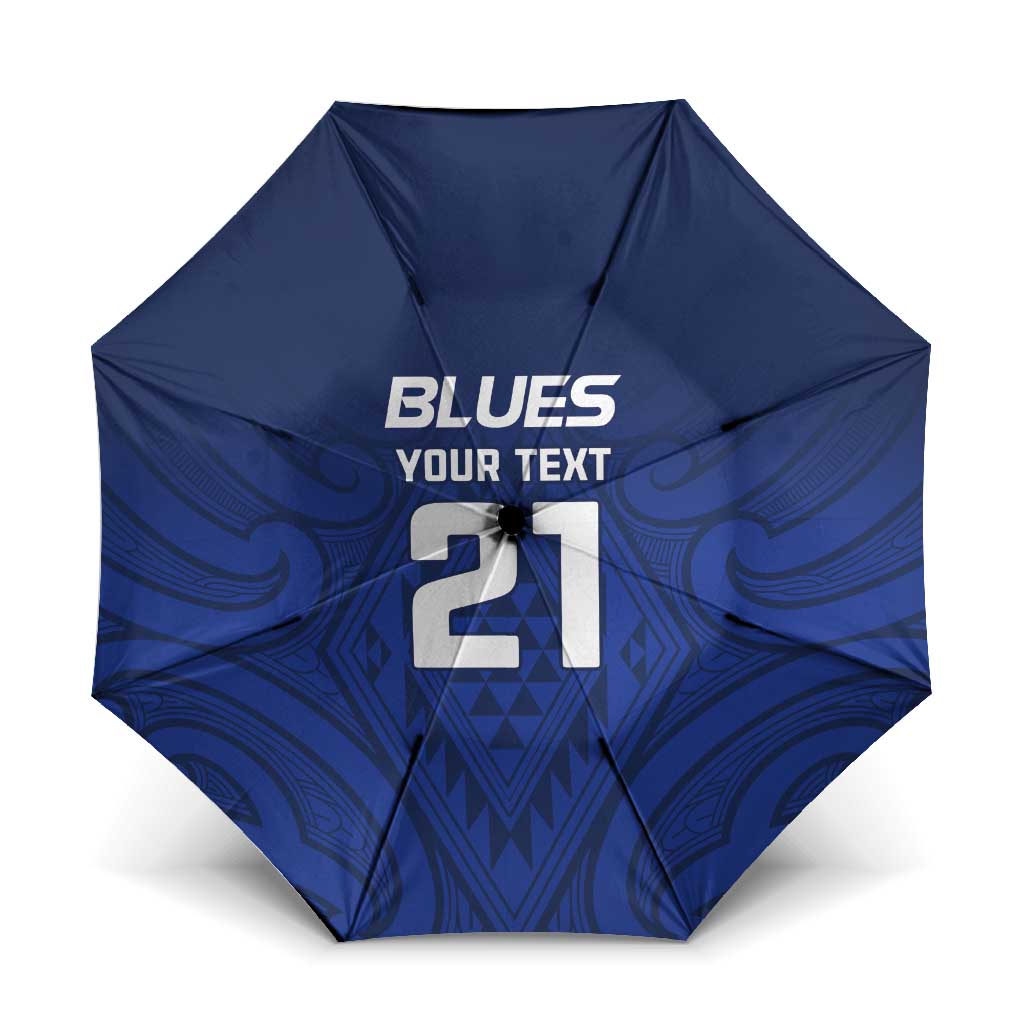 New Zealand Rugby Pacific Custom Umbrella Kahurangi Auckland All Blue - Polynesian Pride
