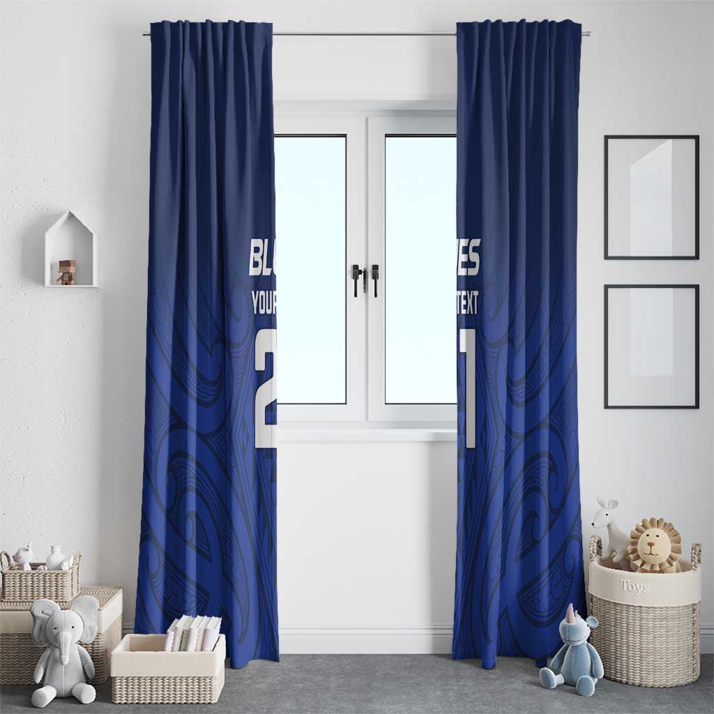 New Zealand Rugby Pacific Custom Window Curtain Kahurangi Auckland All Blue