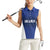 New Zealand Rugby Pacific Custom Women Sleeveless Polo Shirt Kahurangi Auckland All Blue