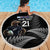 New Zealand Rugby Custom Beach Blanket Glory Be To Black Silver-fern - Polynesian Pride