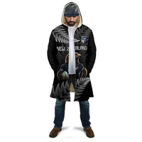 New Zealand Rugby Custom Cloak Glory Be To Black Silver-fern - Polynesian Pride