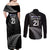 New Zealand Rugby Custom Couples Matching Off Shoulder Maxi Dress and Long Sleeve Button Shirt Glory Be To Black Silver-fern - Polynesian Pride