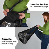 New Zealand Rugby Custom Grocery Bag Glory Be To Black Silver-fern - Polynesian Pride