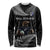 New Zealand Rugby Custom Long Sleeve Shirt Glory Be To Black Silver-fern - Polynesian Pride