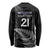 New Zealand Rugby Custom Long Sleeve Shirt Glory Be To Black Silver-fern - Polynesian Pride