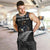 New Zealand Rugby Custom Men Tank Top Glory Be To Black Silver-fern - Polynesian Pride