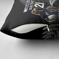 New Zealand Rugby Custom Pillow Cover Glory Be To Black Silver-fern - Polynesian Pride