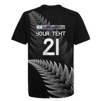 New Zealand Rugby Custom Rugby Jersey Glory Be To Black Silver-fern - Polynesian Pride