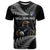 New Zealand Rugby Custom T Shirt Glory Be To Black Silver-fern - Polynesian Pride