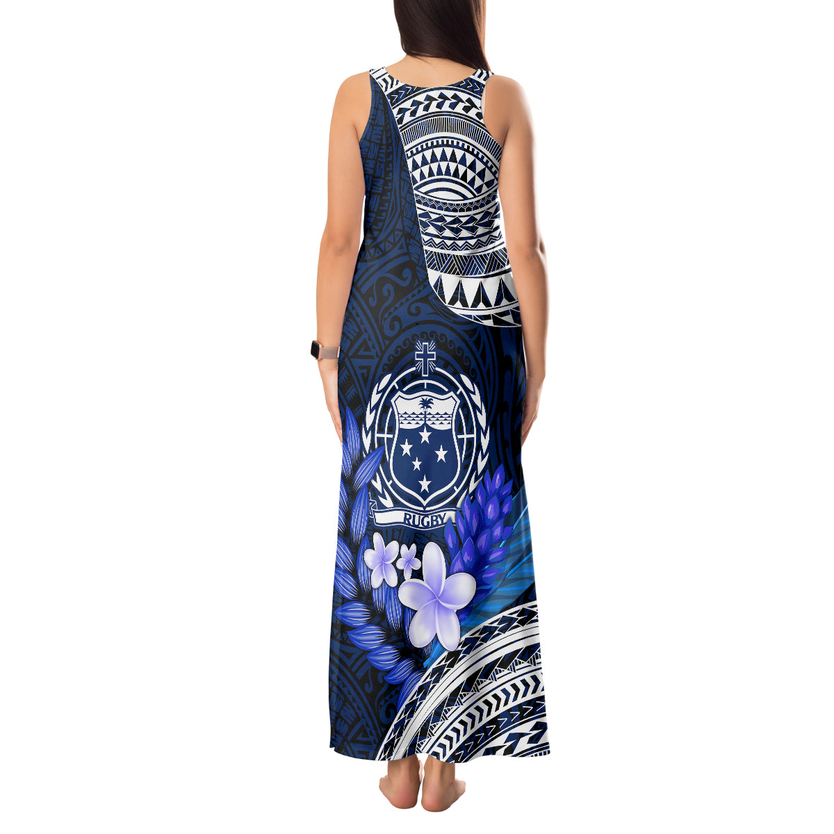 Samoa Rugby Tank Maxi Dress Proud Samoa World Cup 2023 LT9 - Polynesian Pride