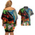Hawaii Strong Maui Wildfire Couples Matching Off Shoulder Short Dress and Hawaiian Shirt Pray For Lahaina Maui LT9 - Polynesian Pride