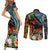 Hawaii Strong Maui Wildfire Couples Matching Short Sleeve Bodycon Dress and Long Sleeve Button Shirts Pray For Lahaina Maui LT9 - Polynesian Pride