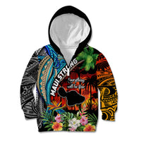 Hawaii Strong Maui Wildfire Kid Hoodie Pray For Lahaina Maui LT9 - Polynesian Pride