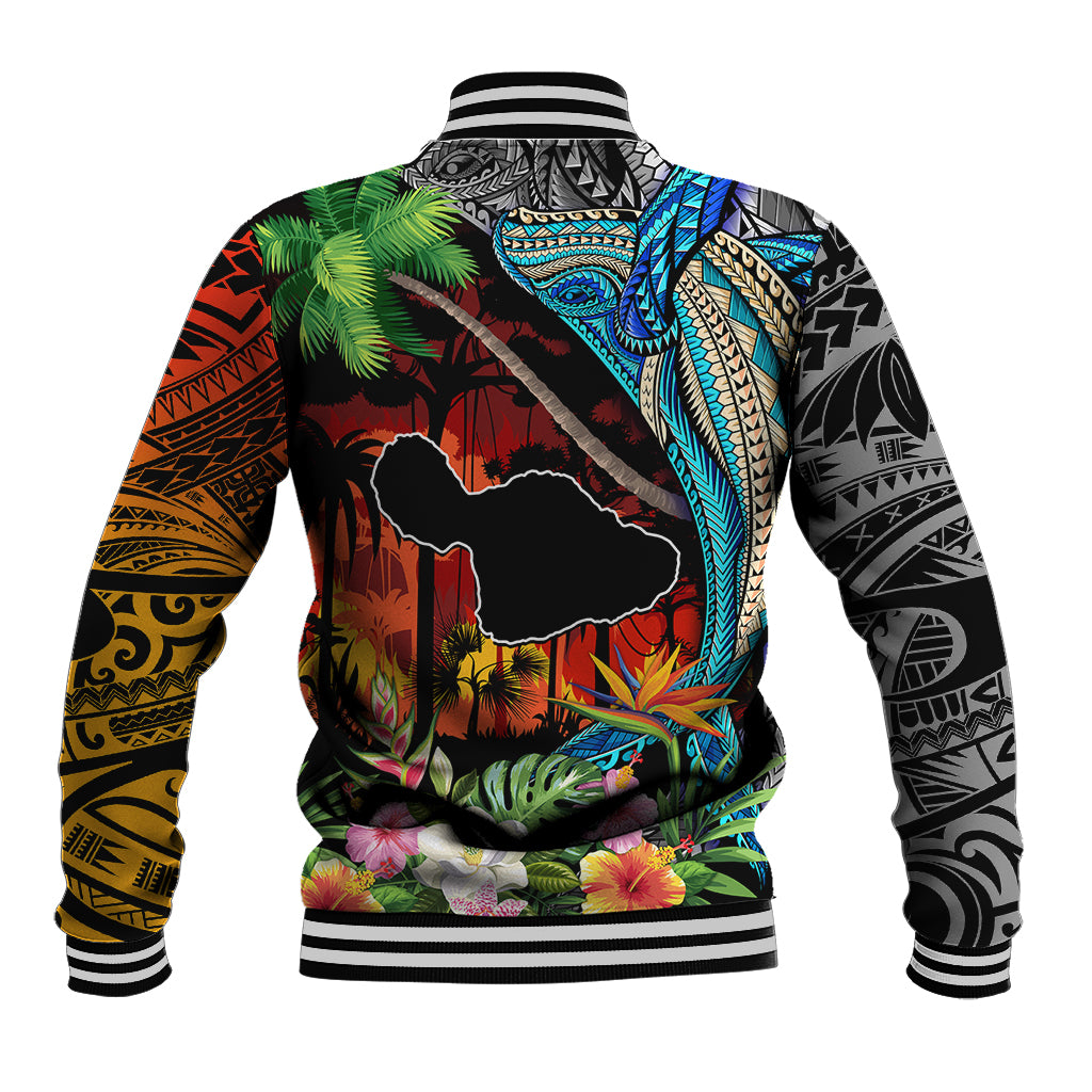 Personalised Hawaii Strong Maui Wildfire Baseball Jacket Pray For Lahaina Maui LT9 - Polynesian Pride