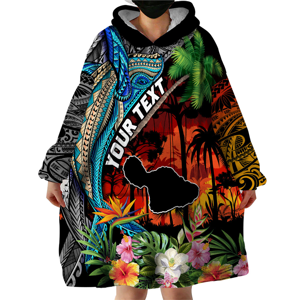 Personalised Hawaii Strong Maui Wildfire Wearable Blanket Hoodie Pray For Lahaina Maui LT9 - Polynesian Pride