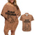 Hawaii Strong Maui Wildfire Couples Matching Off Shoulder Short Dress and Hawaiian Shirt No1 LT9 Gold - Polynesian Pride