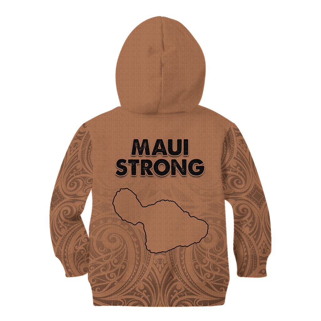 Hawaii Strong Maui Wildfire Kid Hoodie No1 LT9 - Polynesian Pride