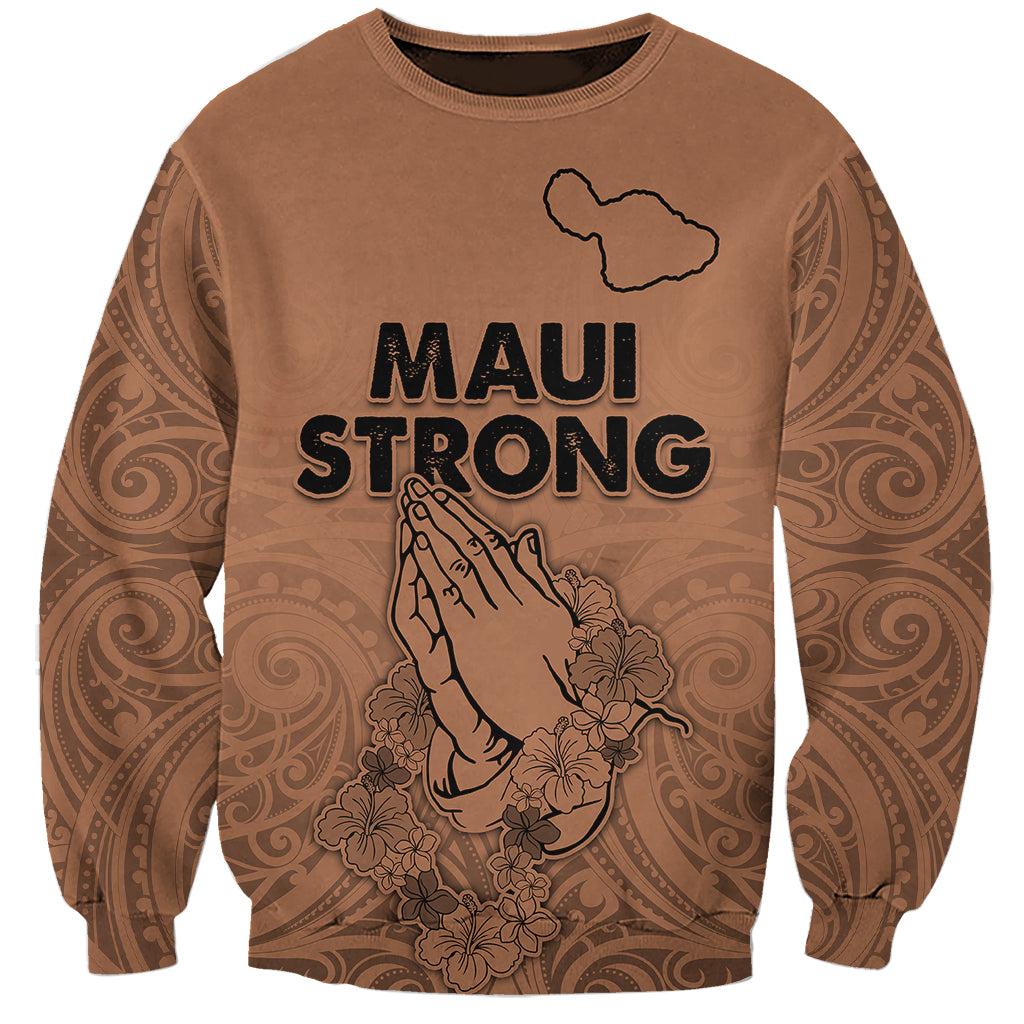 Hawaii Strong Maui Wildfire Sweatshirt No1 LT9 Unisex Gold - Polynesian Pride