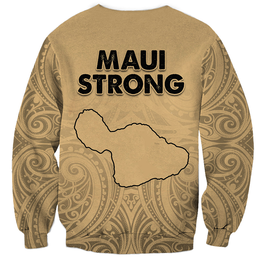 Hawaii Strong Maui Wildfire Sweatshirt No3 LT9 - Polynesian Pride